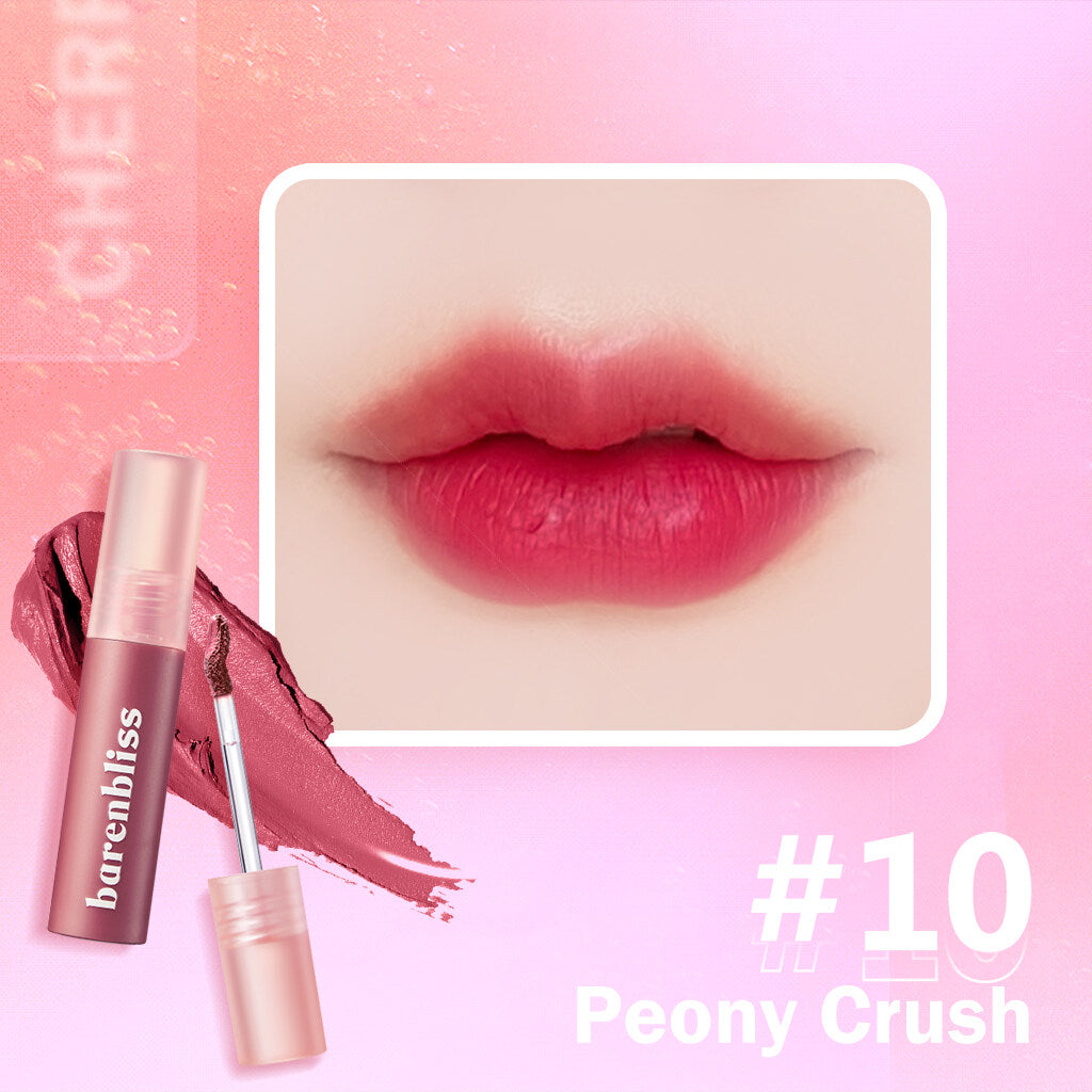 BARENBLISS Cherry Makes Cheerful Lip Velvet - 10 Peony Crush