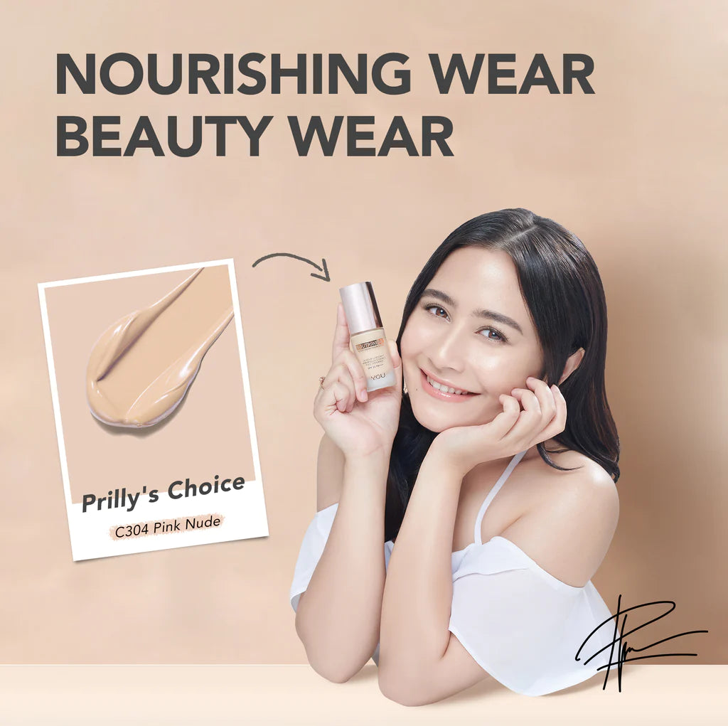 Y.O.U NoutriWear+ Velvet Liquid Foundation - C304 Pink Nude