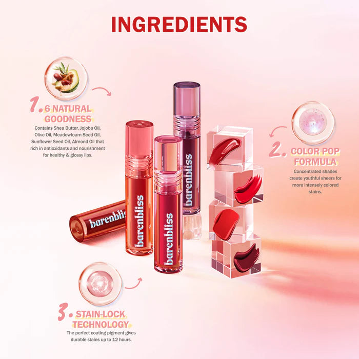 BARENBLISS Peach Makes Perfect Lip Tint - 02 Pretty Please