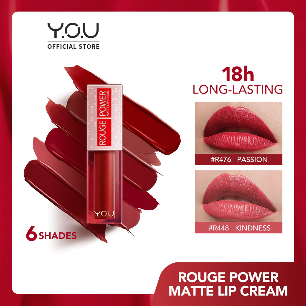 Y.O.U Rouge Power Matte Lip Cream R565 Alert