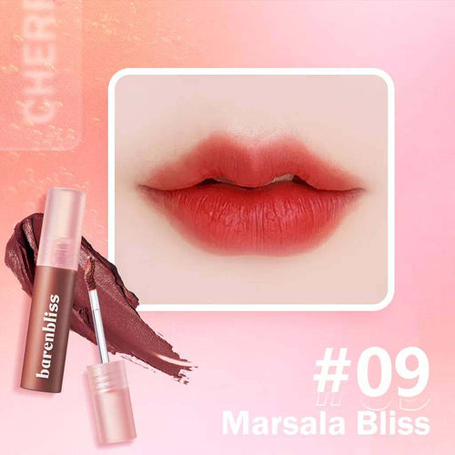 Barenbliss Cherry Makes Cheerful Lip Velvet - 09 Marsala Bliss