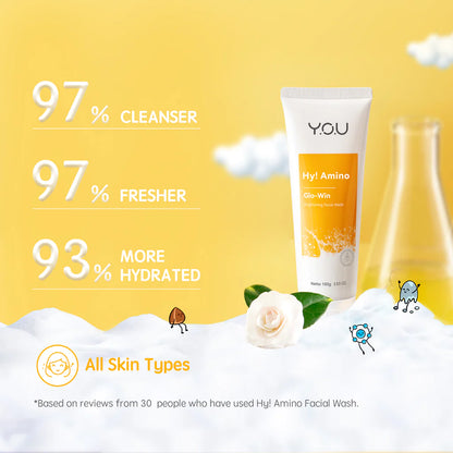 Y.O.U Hy! Amino Glo-Win Brightening Facial Wash