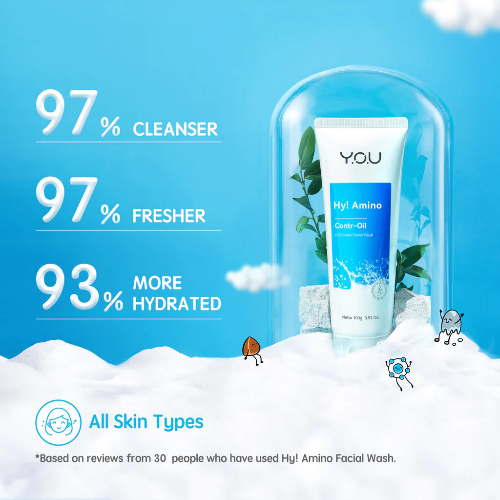 Y.O.U Hy! Amino Contr-Oil Oil Control Facial Wash