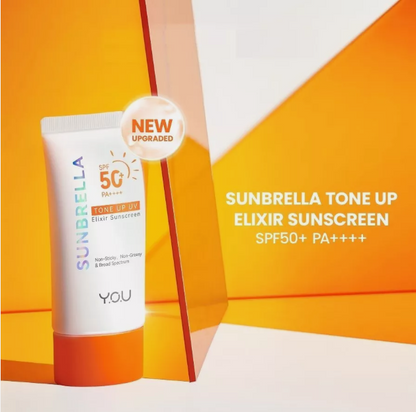 Y.OU. SUNBRELLA TONE UP UV ELIXIR SUNSCREEN SPF50+PA++++ 40ML