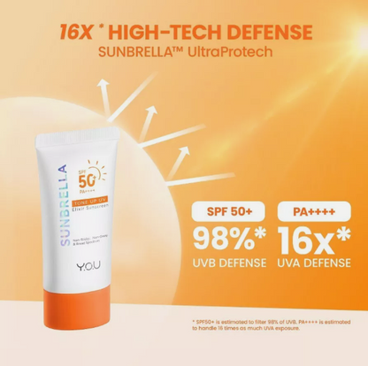 Y.OU. SUNBRELLA TONE UP UV ELIXIR SUNSCREEN SPF50+PA++++ 40ML