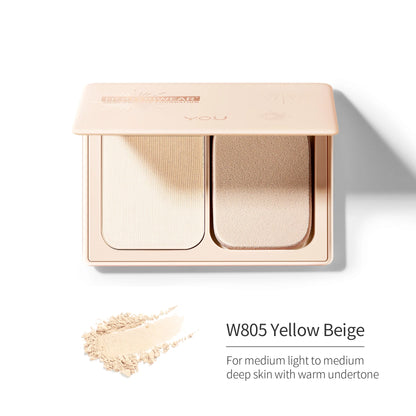 Y.O.U NoutriWear+ Silky Pressed Foundation W805 Yellow Beige