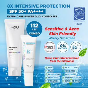 Y.O.U 8X INTENSIVE PROTECTION SPF 50+ PA++++COMBO WITH RADIANCE GLOW