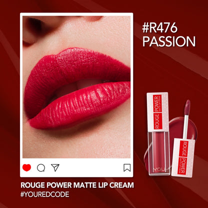 Y.O.U Rouge Power Matte Lip Cream R476 Passion