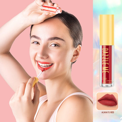 DAZZLE ME Velvet Matte Lip Cream - R486 Always Red